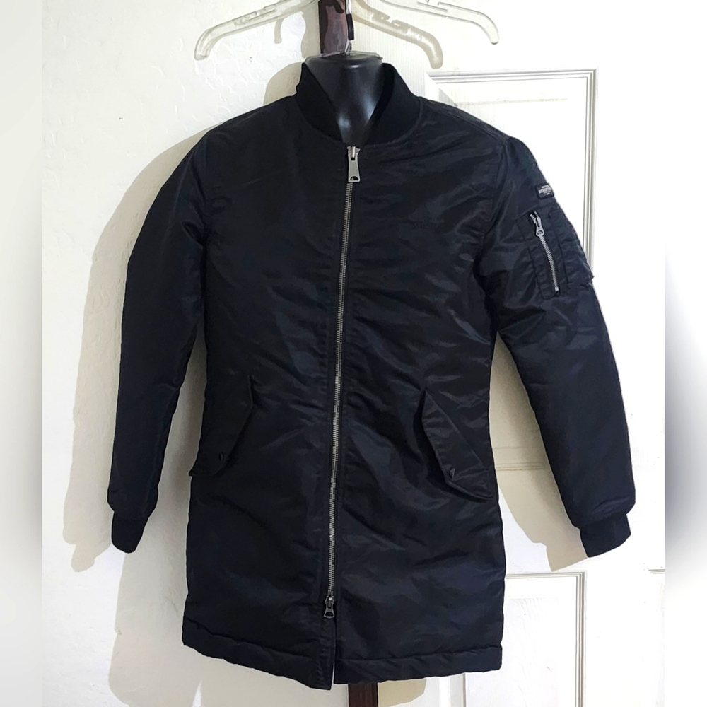 Schott‎ Jacket Coat Flyers Man Intermediate Small Army Type-U Black Nylon Quilte